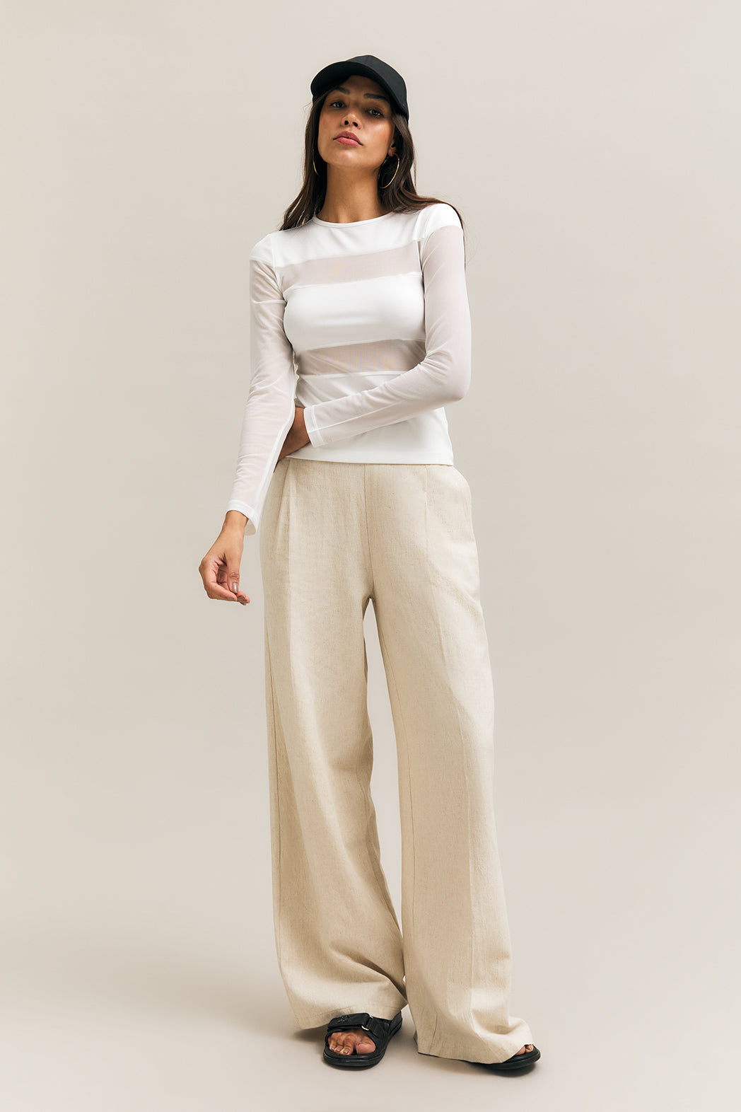 Veil Longsleeve Top White – HRMN8