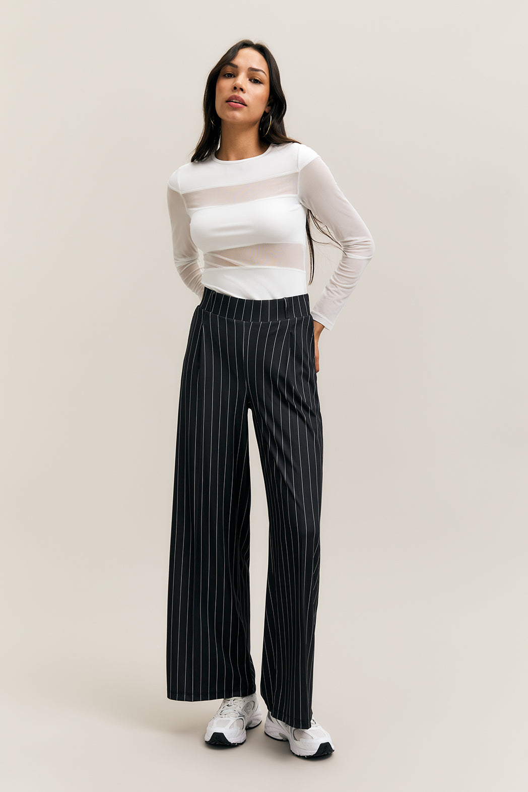 Veil Longsleeve Top White