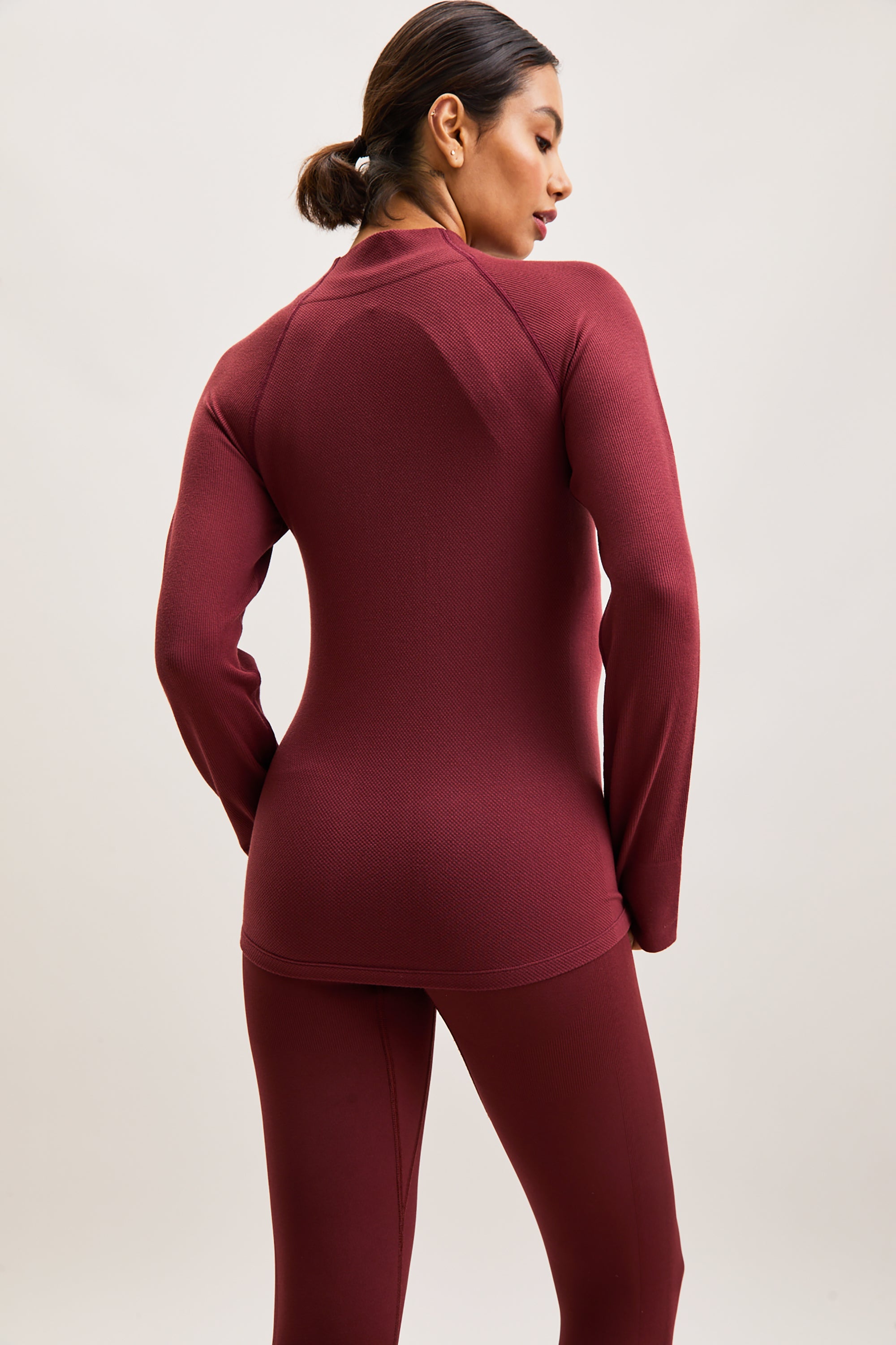 Sculpt Zip Thru Top